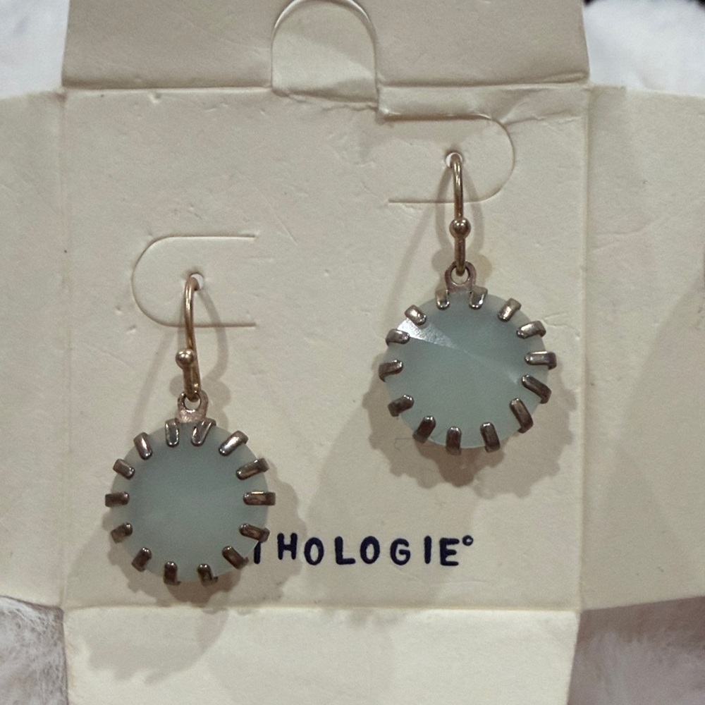 Mythologie Mint and gold Earrings